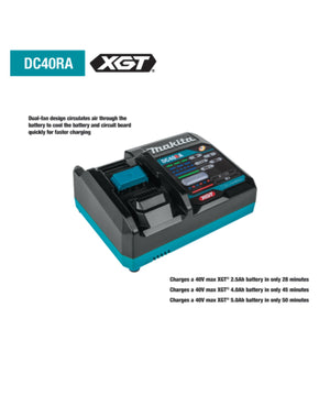 Makita 7" Rotary Polisher XGT Battery 40V (4.0ah) Kit GVP01M1