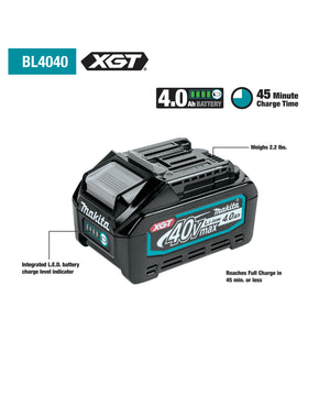 Makita 7" Rotary Polisher XGT Battery 40V (4.0ah) Kit GVP01M1