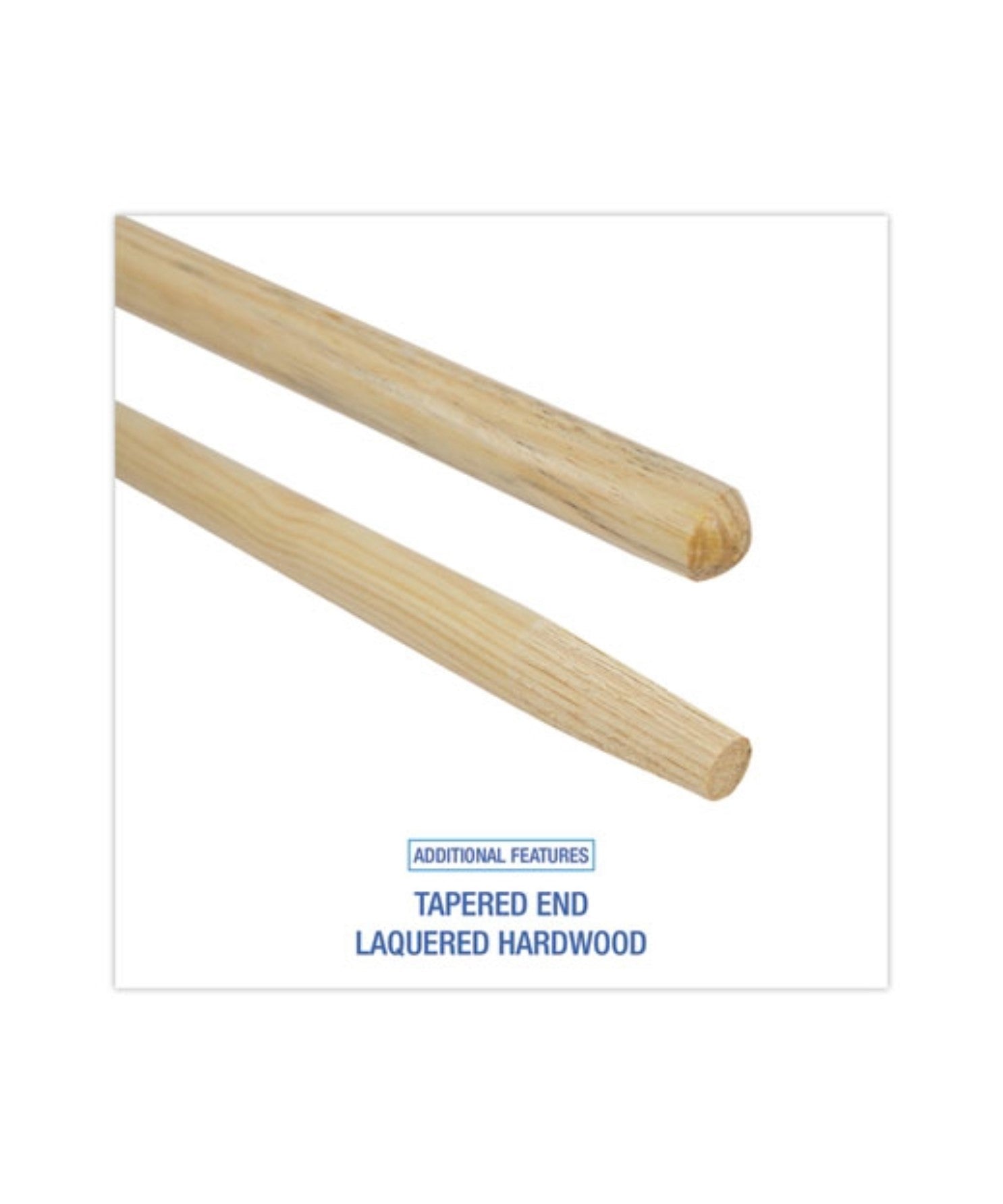 Deck Brush Handle H-D Tapered Hardwood, 1.13" diameter x 60" tall