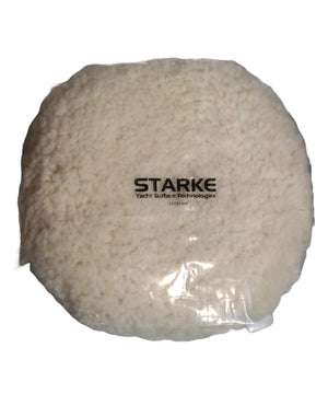 Starke Double Sided Quick-Connect White Wool Compounding Pad